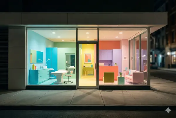 Ambiente de escritório moderno e digital